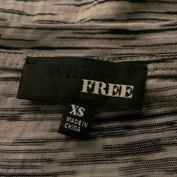 Wilfred Free Black & Grey Striped Long Tank Top - Picture 6 of 6